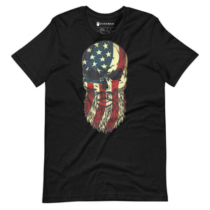 Merica Bearded Skull T