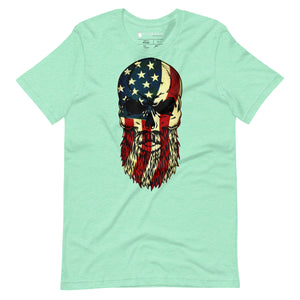 Merica Bearded Skull T