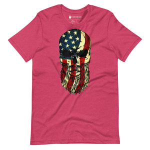 Merica Bearded Skull T
