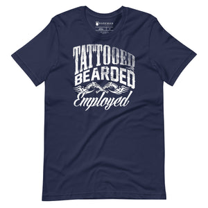 TATTOOED BEARDED EMPLOYED T