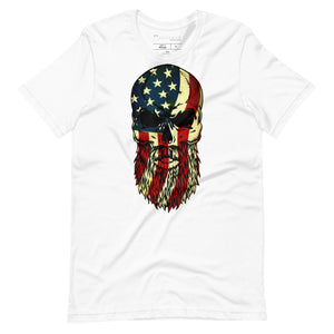 Merica Bearded Skull T