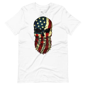 Merica Bearded Skull T